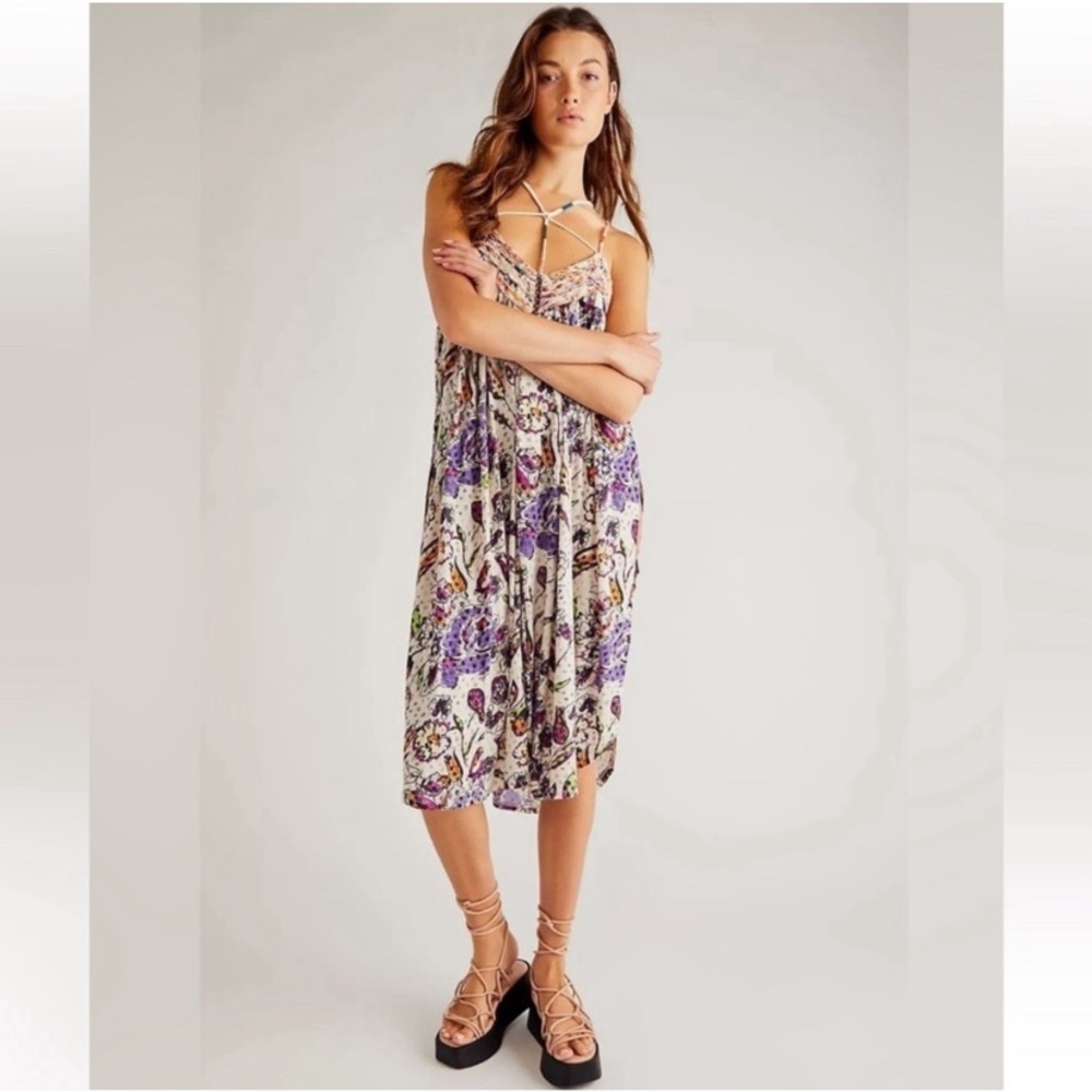 Free People Multicolor Floral Maxi Dress